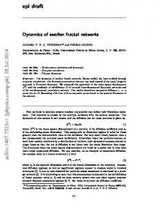 Dynamics of swollen fractal networks