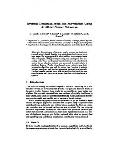 Dyslexia Detection From Eye Movements Using ...