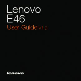 E46 UserGuide V1.0 EN - Lenovo