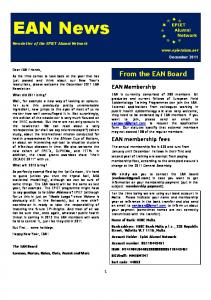 EAN News - Epiet Alumni Network