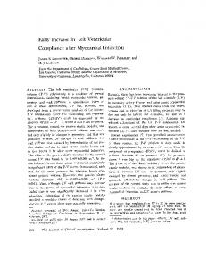 Early Increase in Left Ventricular Compliance after Myocardial Infarction