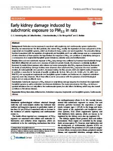 Early kidney damage induced by subchronic exposure to PM2 ... - Core