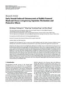 Early Steroid-Induced Osteonecrosis of Rabbit Femoral Head and ...