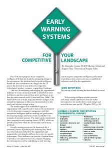 early warning systems