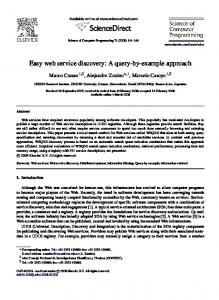 Easy web service discovery: A query-by-example ... - Semantic Scholar