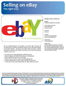 eBay 2013.indd - Howard College