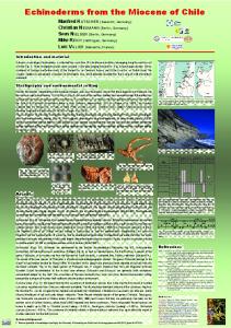 Echinoderms from the Miocene of Chile