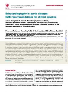 Echocardiography in aortic diseases