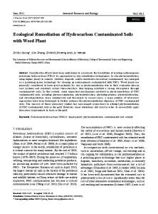 Ecological Remediation of Hydrocarbon Contaminated Soils with ...