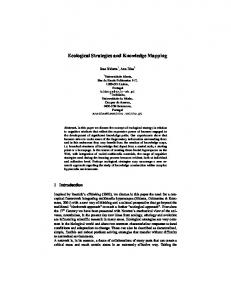 Ecological Strategies and Knowledge Mapping