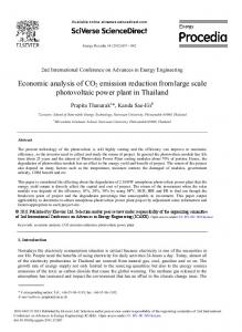 Economic analysis of CO2 emission reduction from ... - ScienceDirect