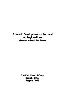 Economic Development on the Local and Regional