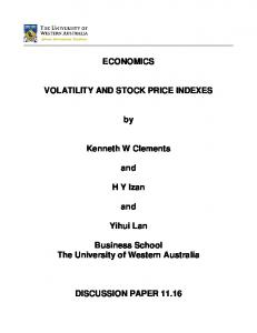 ECONOMICS VOLATILITY AND STOCK PRICE INDEXES by ...