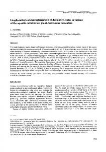 Ecophysiological Characterization of Dormancy States ... - Springer Link