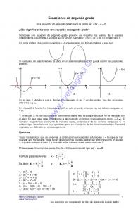 Ecuaciones de segundo grado