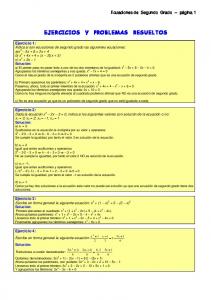 Ecuaciones de segundo grado