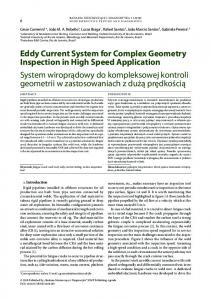 Eddy Current System for Complex Geometry