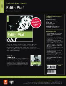 Edith Piaf - World Music Network