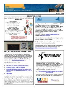 Education E-Newsletter