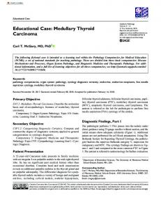 Educational Case: Medullary Thyroid Carcinoma - SAGE Journals