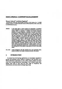 educational content management