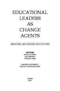 educational leaders as change agents