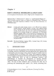 Educational Modeling Languages