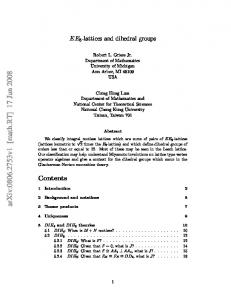 EE8-lattices and dihedral groups