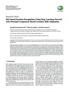 EEG-Based Emotion Recognition Using Deep Learning Network with ...