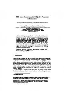 EEG-based Measurement of Subjective