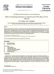 Effect of Annealing Temperature on Nanostructured ... - CyberLeninka