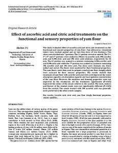 effect of ascorbic acid and citric acid treatments on ... - Semantic Scholar