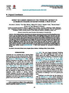 Effect of Carbon Dioxide on the Twinkling Artifact in Ultrasound