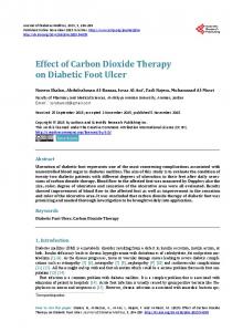 Effect of Carbon Dioxide Therapy on Diabetic Foot Ulcer - Scientific ...