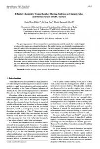 Effect of Chemically Treated Leather Shaving Addition on ... - SciELO