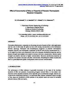 Effect of Concentration of Mica on Properties of Polyester ...