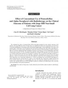 Effect of concomitant use of pentoxifylline and alpha ... - Springer Link