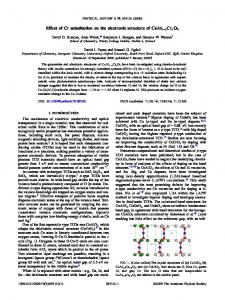 Effect of Cr substitution on the electronic structure ... - Semantic Scholar