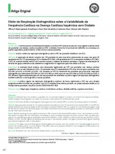 Effect of diaphragmatic breathing on heart rate variability in ischemic ...