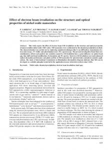 Effect of electron beam irradiation on the structure and optical ...