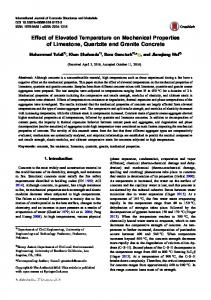 Effect of Elevated Temperature on Mechanical ... - CyberLeninka