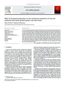 Effect of elevated temperature on the mechanical ... - CiteSeerX