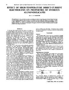 Effect of high-temperature direct-current ... - Wiley Online Library