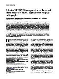 Effect of JPEG2000 compression on landmark identification of lateral ...