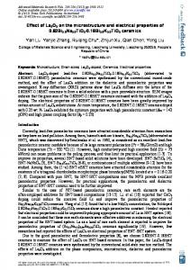 Effect of La2O3 on the microstructure and electrical ...