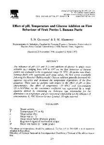 Effect of pH, Temperature and Glucose Addition on ... - Science Direct