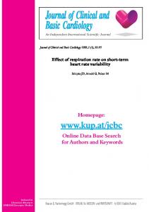 Effect of respiration rate on short-term heart rate variability