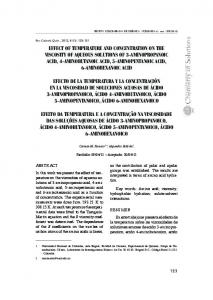 effect of temperature and concentration on the ... - SciELO Colombia