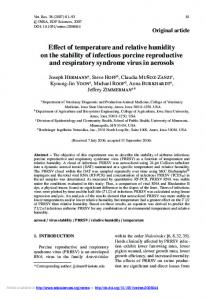 Effect of temperature and relative humidity on the ... - Semantic Scholar