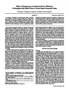 Effect of Temperature on Moisture Barrier ... - Wiley Online Library